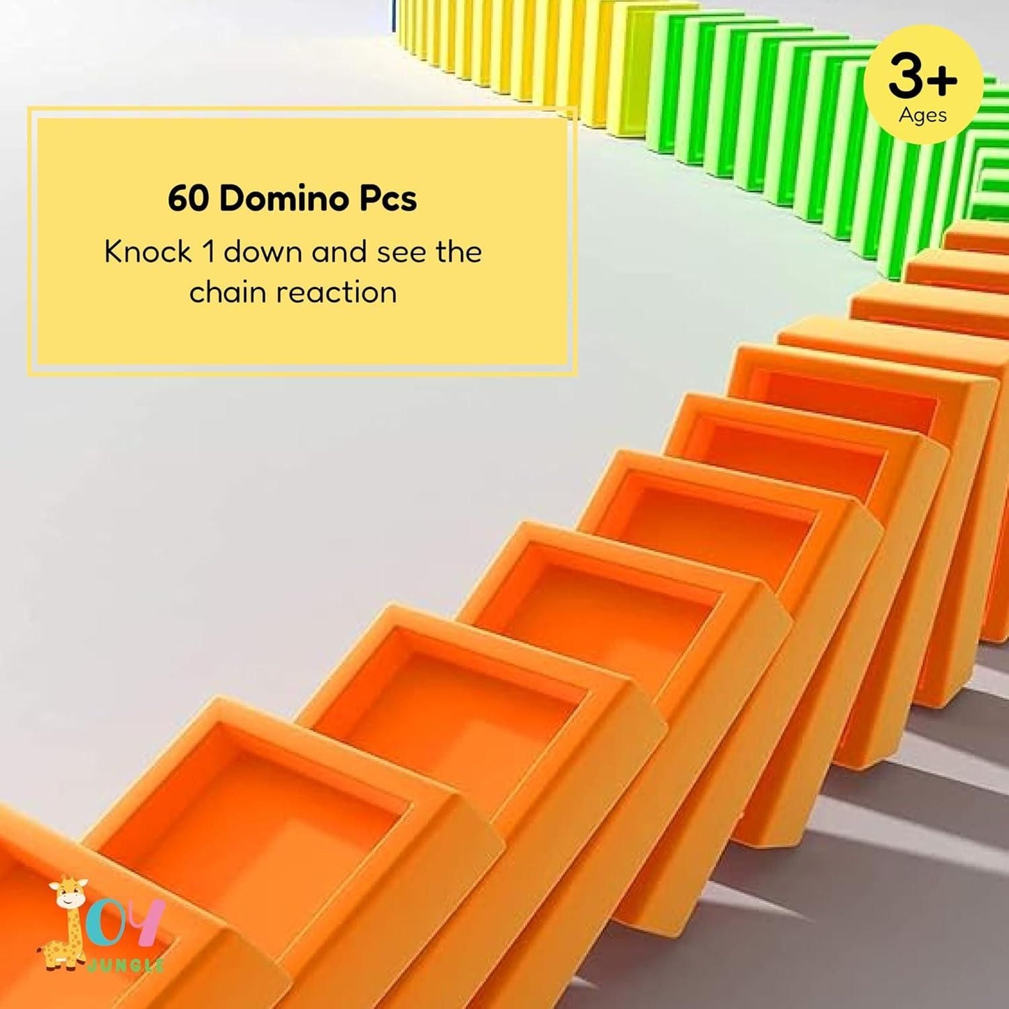 A Train Toy Domino Set for Kids BPA-Free Plastic with Sound Effects