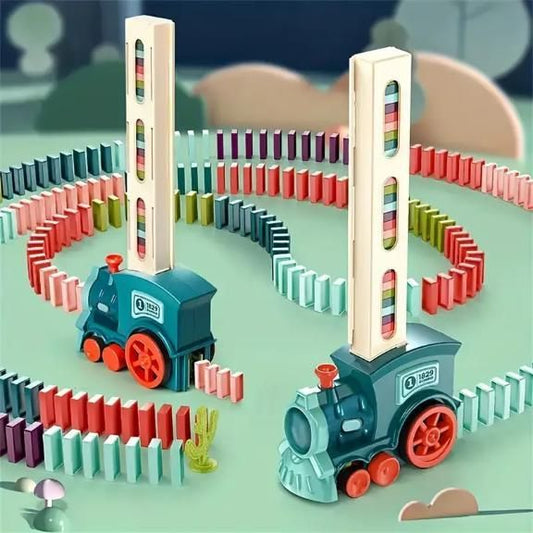 A Train Toy Domino Set for Kids  BPA-Free Plastic with Sound Effects